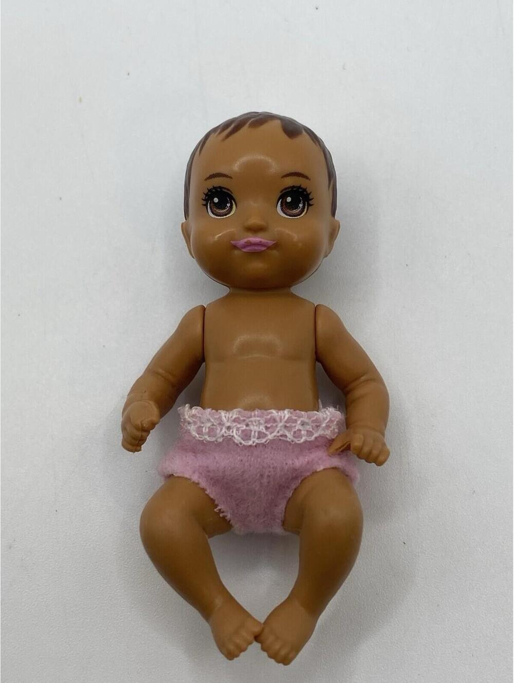 Barbie Skipper Babystters Club AA Baby Girl FHY81 Pink Cloth Diaper B20